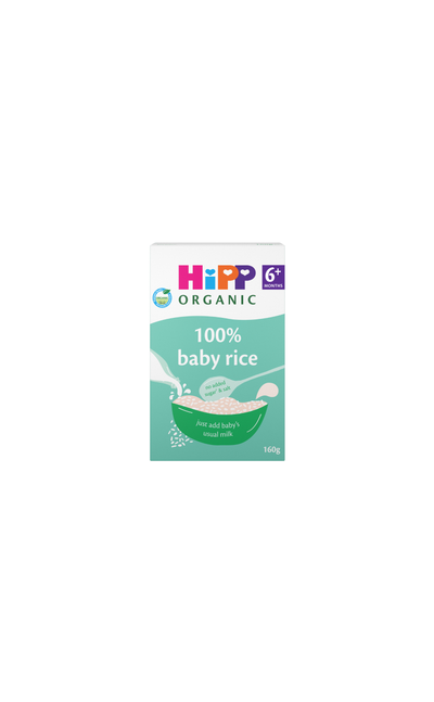 hipp HiPP Organic 100% Baby Rice Powder - Plain Baby Cereal- Buy online at McGrocer