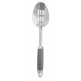Argos Home five piece stainless steel utensil set with grey caddy (British brand)