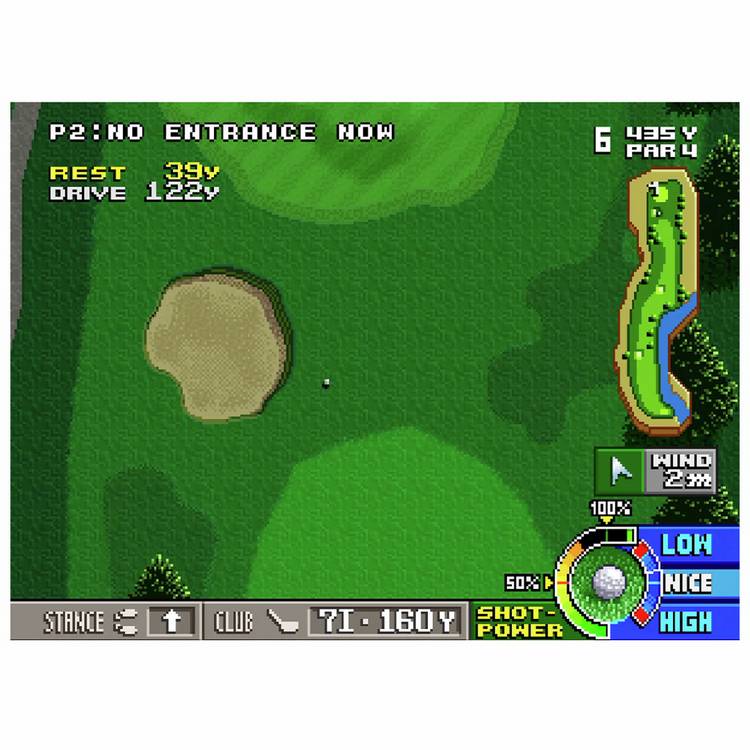 NEOGEO Big Tournament Golf retro cartridge, UK version