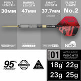 Target Darts Stephen Bunting Generation 5 Void 24g darts - British product