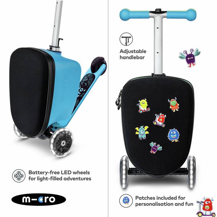 Micro Scooters Suitcase Scooter Blue, UK version
