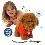 CBeebies Waffle the Wonder Dog interactive soft toy, UK version