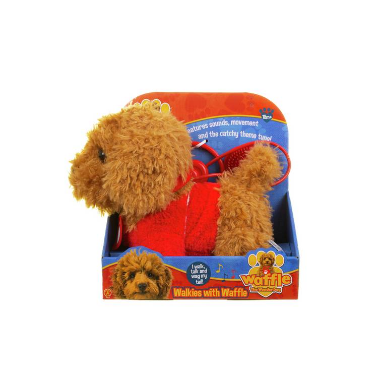 CBeebies Waffle the Wonder Dog interactive soft toy, UK version