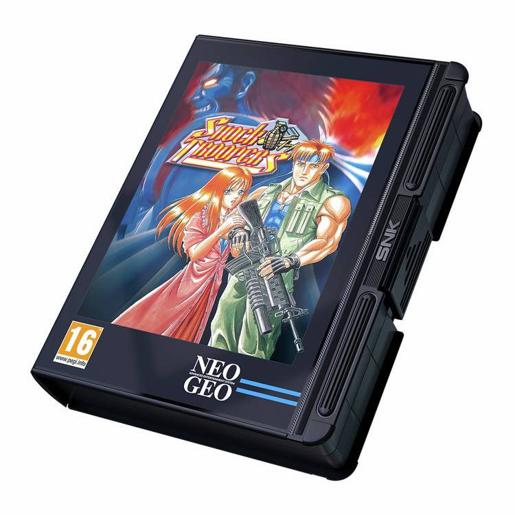 NEOGEO Shock Troopers retro gaming cartridge - British product