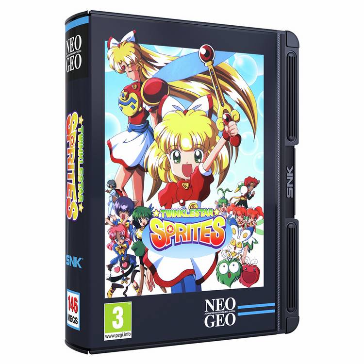 NEOGEO Twinkle Star Sprites retro gaming cartridge - British product