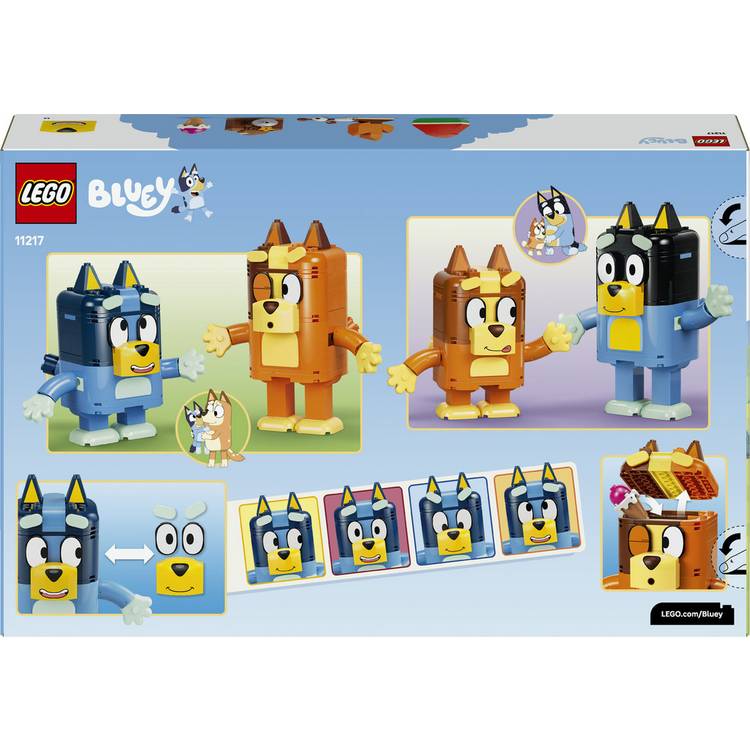 LEGO Bluey family figures brick-built play set (British brand)