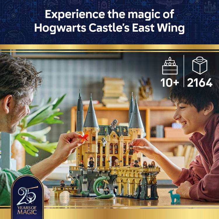 LEGO Hogwarts Castle East Wing building set 2164 pieces - British product