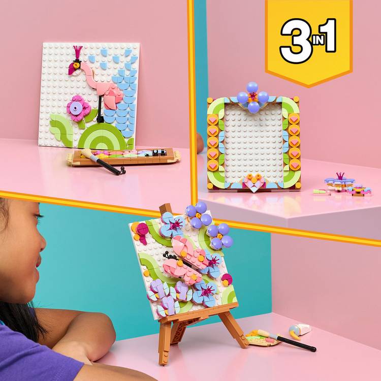 LEGO Creator 3 in 1 floral art decor set 348 pieces - British product