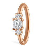 Harrods Maria Tash Diamond Princess Single Hoop Earring 8mm- Buy online at McGrocer
