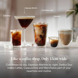 De'Longhi Dedica Duo espresso machine 15cm wide, imported from the UK