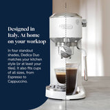 De'Longhi Dedica Duo espresso machine 15cm wide, imported from the UK