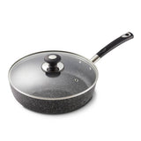 Tower Precision 28cm sauté pan with glass lid - British product