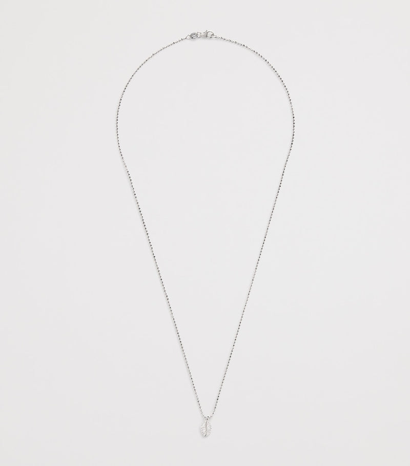 Anita Ko white gold diamond palm leaf necklace - British product