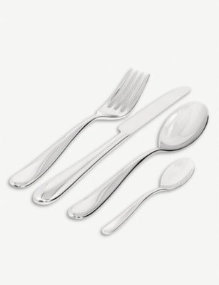 Alessi Nuovo Milano 24pc stainless steel cutlery set, imported from the UK