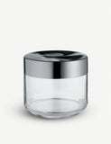 Alessi Julieta glass and stainless steel jar 50cl - British product