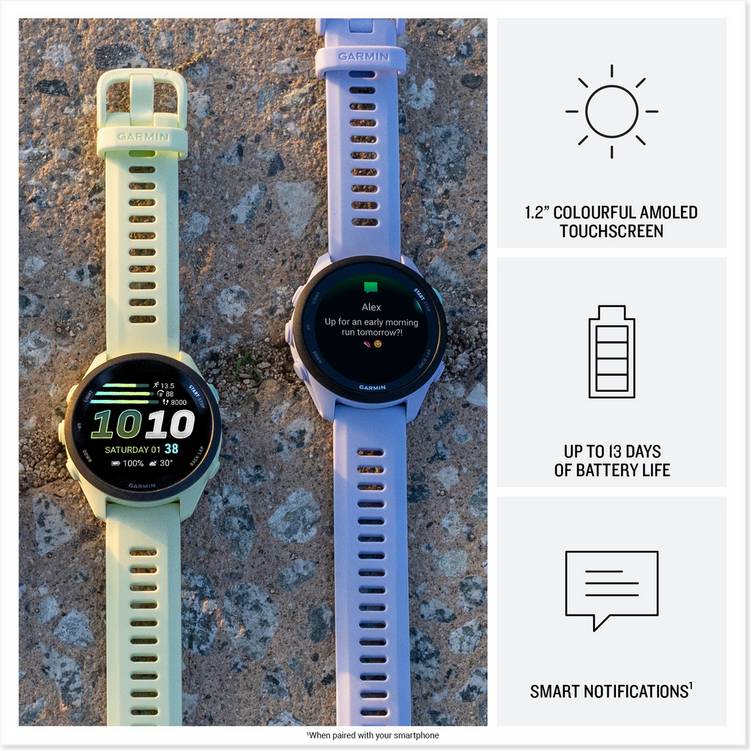 Garmin Forerunner 70 GPS running smart watch Black - British product