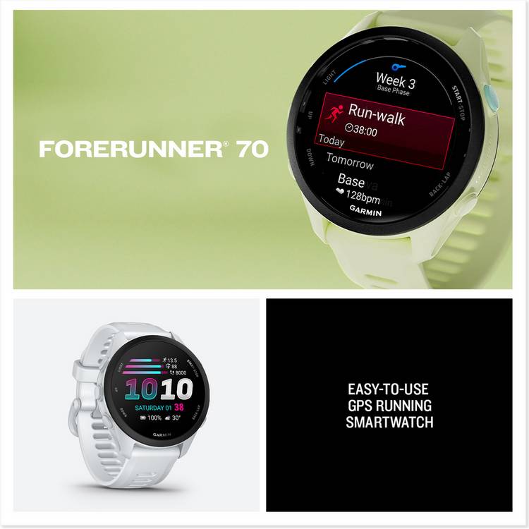 Garmin Forerunner 70 GPS running smart watch Black - British product