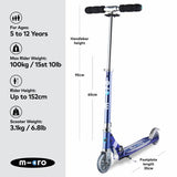 Micro Scooters Micro Sprite foldable scooter blue stripe - British product