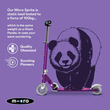 Micro Scooters Micro Sprite foldable scooter Purple Stripe, imported from the UK