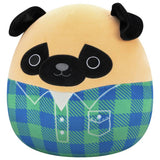 Squishmallows plush toy Prince the Brown Pug 12 inch, imported from the UK