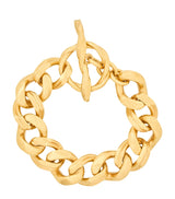 Harrods Saint Laurent Hammered Curb Chain Link Bracelet- Buy online at McGrocer