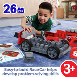 MEGA BLOKS Build & Go Race Car toy with 26 blocks - British product