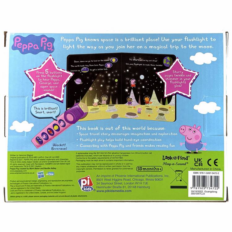 Peppa Pig electronic book and flashlight boxset, UK version