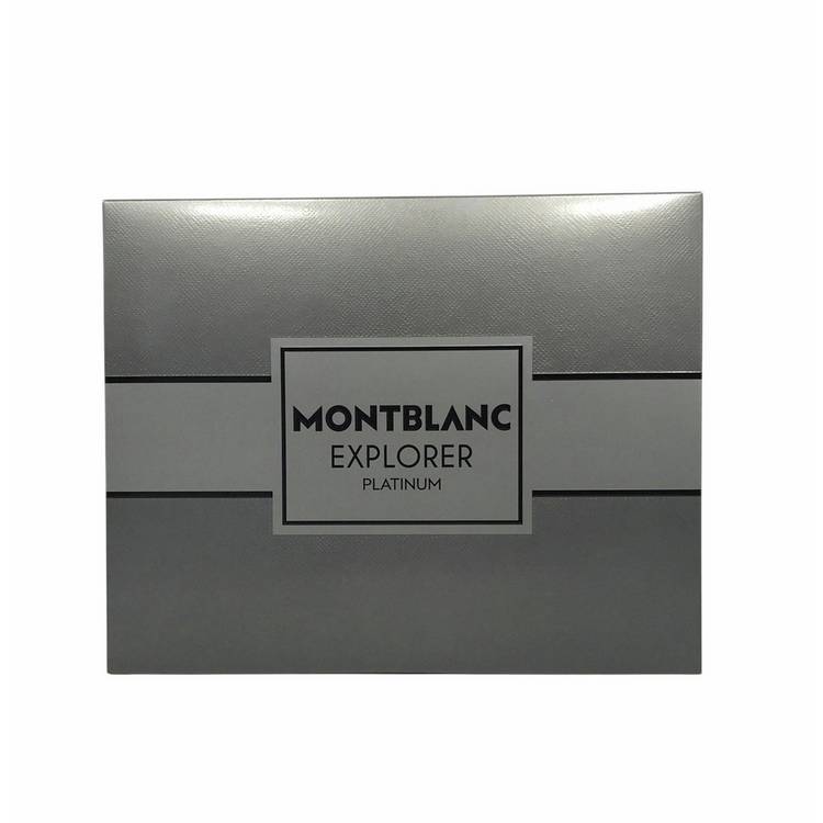 Montblanc Explorer Platinum EDP gift set 100ml, UK version