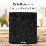 Scoville 5-piece non-stick knife block set, imported from the UK