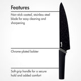 Scoville 5-piece non-stick knife block set, imported from the UK