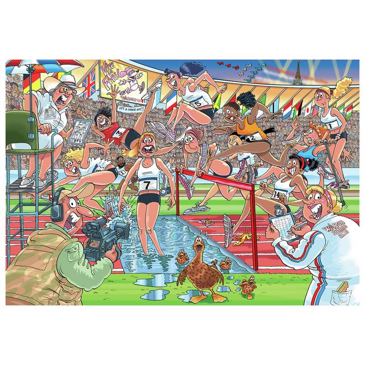Wasgij Original Summer Games jigsaw puzzle 1000 pieces, imported from the UK