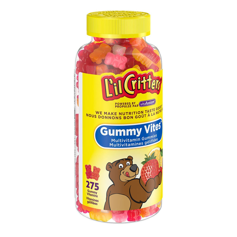 L'il Critters gummy multivitamin bottle 275 count, UK version