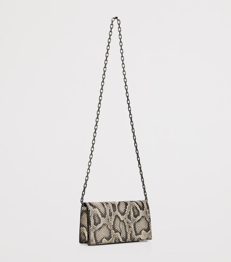 Christian Louboutin Bettina snakeskin clutch bag (British brand)