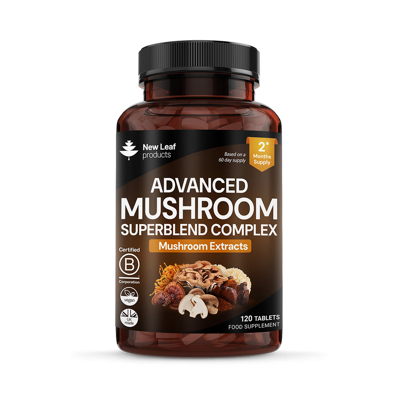 New Leaf mushroom superblend complex 120 tablets, UK version