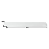 Argos Home floating shelf white gloss 60cm (British brand)