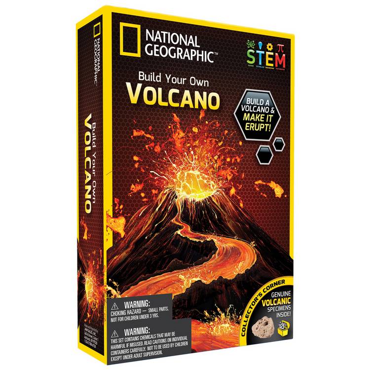 National Geographic volcano science kit with mold and paints, imported from the UK