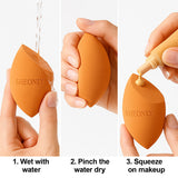 Livingandhome Makeup Sponge Duo Dry & Wet 2 Pieces, UK version