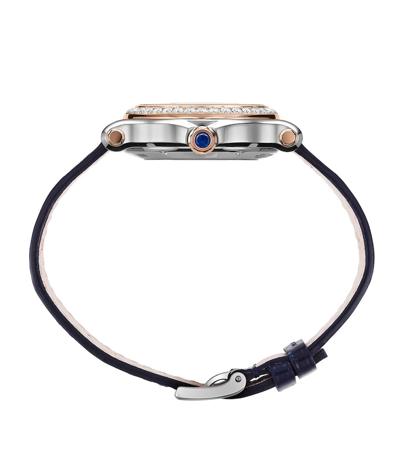 Chopard Happy Sport rose gold steel diamond watch 33mm (British brand)