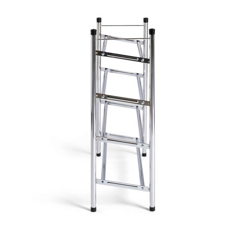 Argos Home Yori extendable chrome shoe rack, UK version