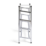 Argos Home Yori extendable chrome shoe rack, UK version
