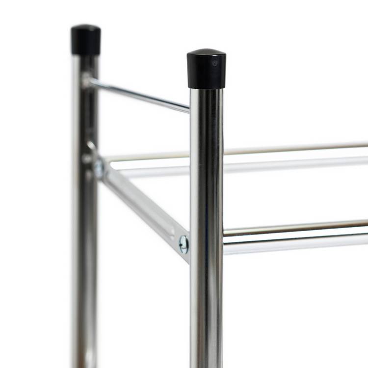 Argos Home Yori extendable chrome shoe rack, UK version