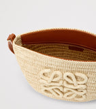 LOEWE Eclipse Pochette handwoven raffia bag, imported from the UK