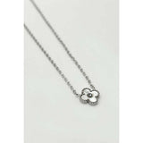 Superdrug SVNX Mini Clover Necklace Silver White 40+5cm- Buy online at McGrocer