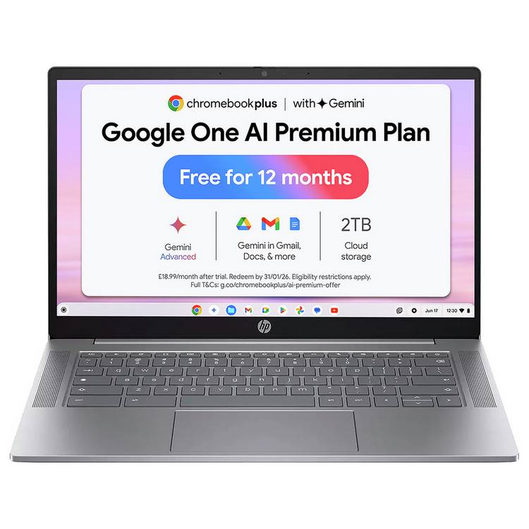 HP Chromebook Plus 14-inch, UK version