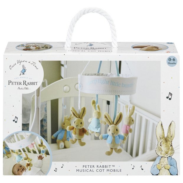 Peter Rabbit wind-up musical cot mobile (British brand)