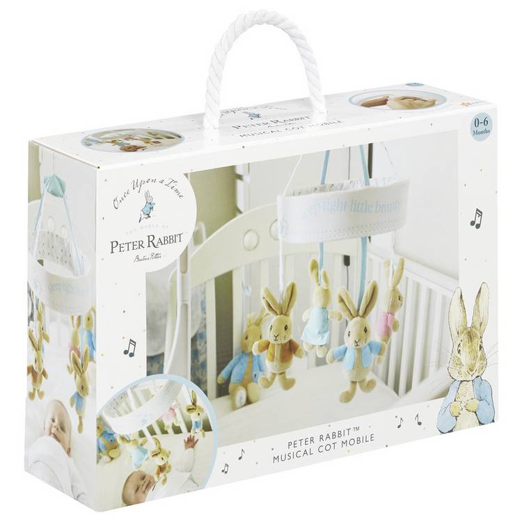 Peter Rabbit wind-up musical cot mobile (British brand)