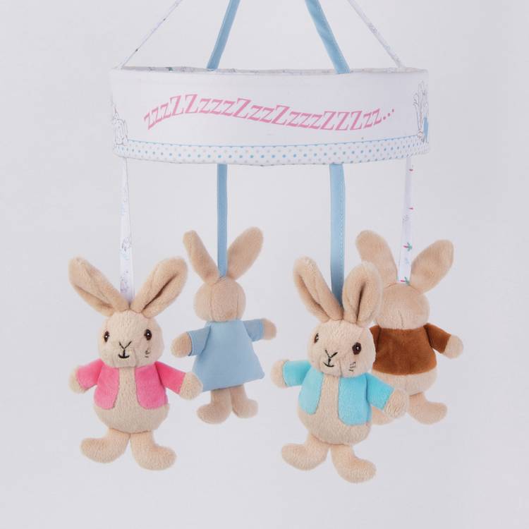 Peter Rabbit wind-up musical cot mobile (British brand)