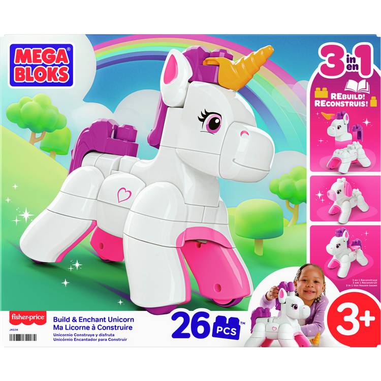 MEGA BLOKS building block toy unicorn 26 pieces - British product