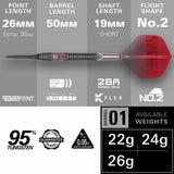 Target Nathan Aspinall 24g tungsten darts, imported from the UK