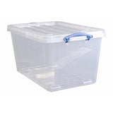 Really Useful plastic storage boxes 83.5L clear, imported from the UK